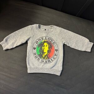 Zion Rootswear Gray Bob Marley Kids Sweatshirt